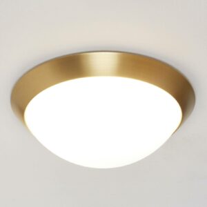 Loftlampe Katrin i messinglook, IP44