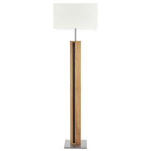 HerzBlut Maive gulvlampe, olieret eg, hvid