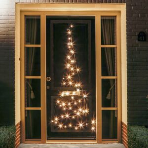 Dør-juletræ-silhuet Fairybell - 60 LED