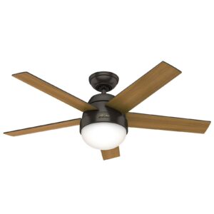 Hunter Stile ventilator med lys valnød/valnød