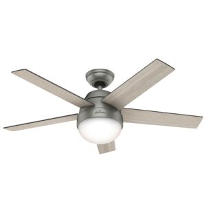 Hunter Stile ventilator med lys grå/valnød