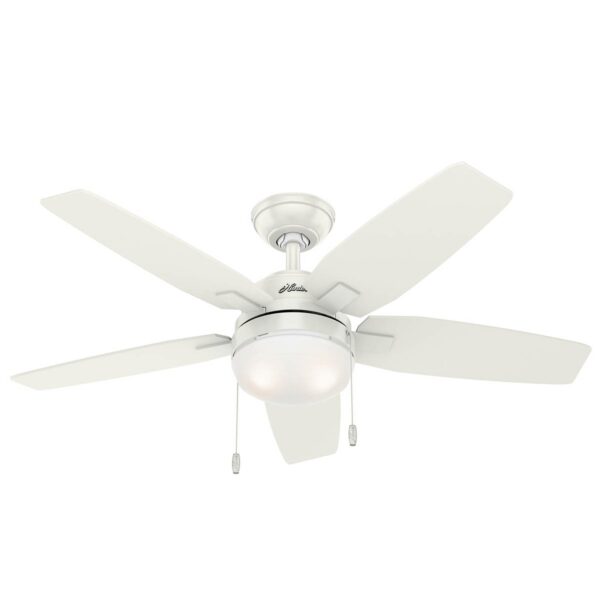 Hunter Arcot ventilator med lys hvid/grå