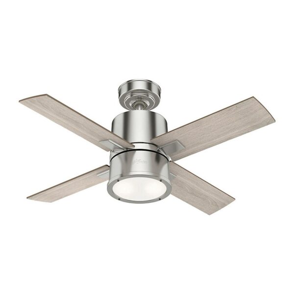 Hunter Beck ventilator med lys, eg/nikkel