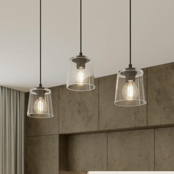 Lucea pendellampe 3 lyskilder transparent
