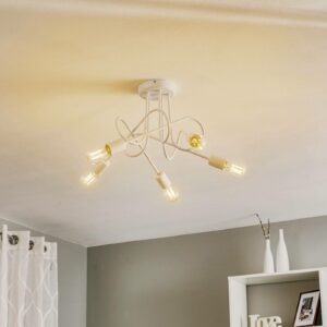 Oxford loftlampe, 5 lyskilder, hvid