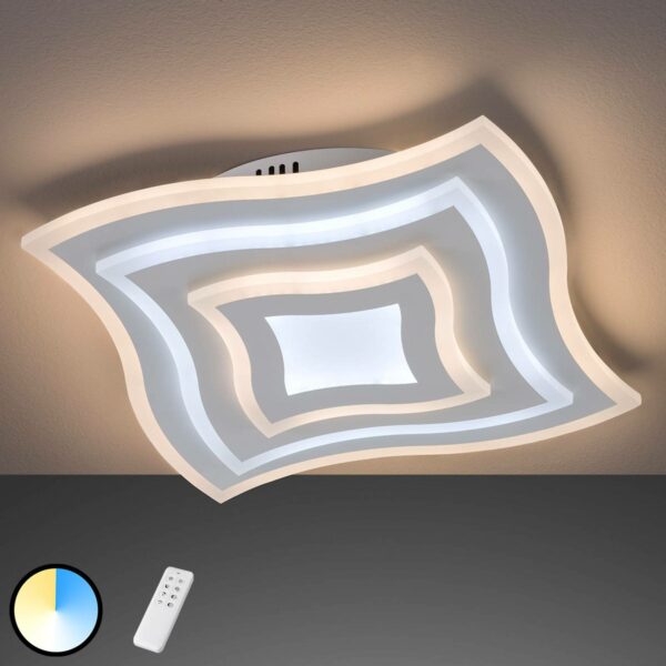 Gordon LED-loftlampe med fjernbetjening, stel