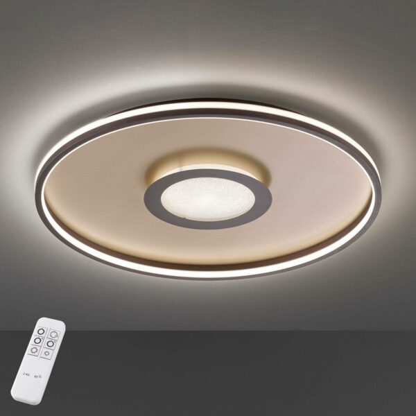 Bug LED-loftlampe, rund, rust 45cm