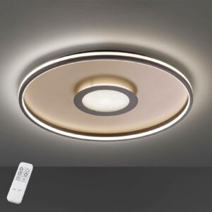 Bug LED-loftlampe, rund, rust 60cm