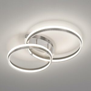 Nomade LED-loftlampe, dæmpbar, nikkelfarvet