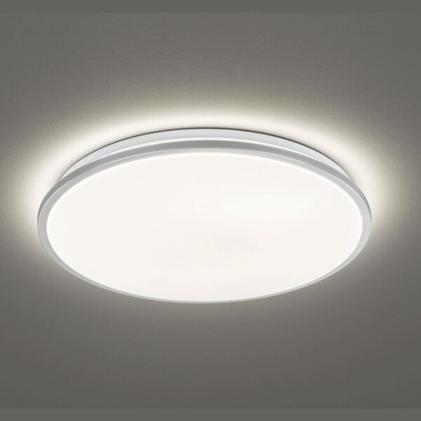 Jaso LED loftlampe, dæmpbar, Ø 40 cm sølv