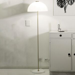 Innolux Kupoli gulvlampe med hvid fod
