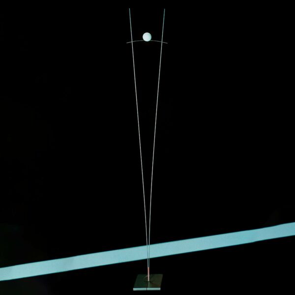 Ingo Maurer Ilios - designgulvlampe, sølv