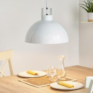 Jieldé Dante D450 hængelampe, hvid, Ø 45 cm