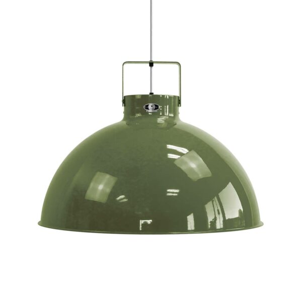 Jieldé Dante D675 olivengrøn hængelampe, Ø 67,5 cm