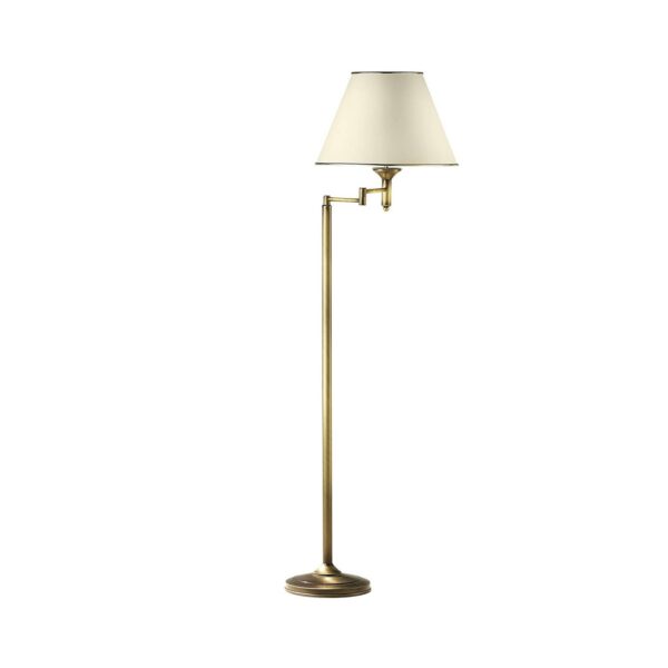 Birmingham gulvlampe, patineret, med led