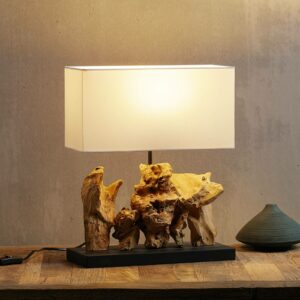 KARE Nature vertical bordlampe, fod af drivtømmer