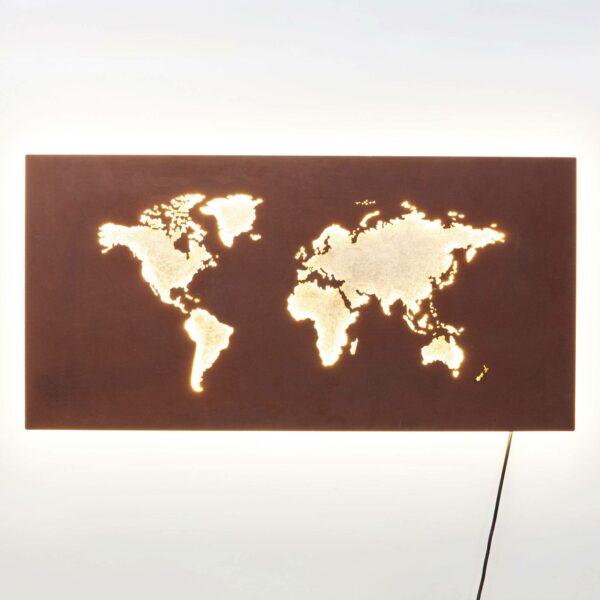 KARE Map LED-væglampe med kabel og stik