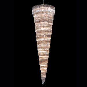 CRISTALLI 300 cm høj pendellampe, klart glas