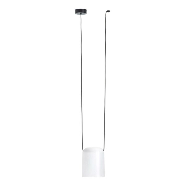 LEDS-C4 Attic pendellampe, cylinder, Ø 15 cm, hvid