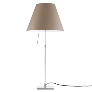 Luceplan Costanza D13 bordlampe, aluminium/nougat