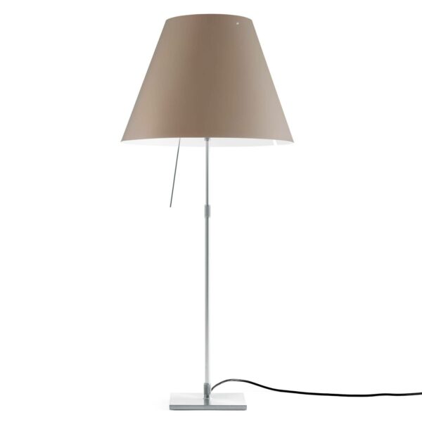 Luceplan Costanza D13 bordlampe, aluminium/nougat