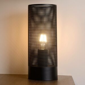 Bordlampe Beli med lige linjer i sort