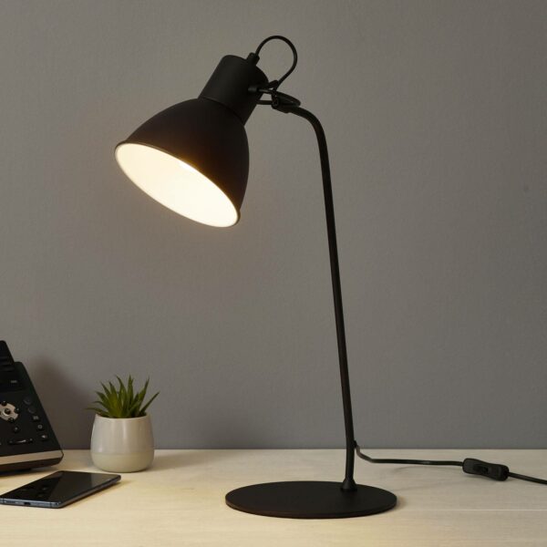 Dekorativ bordlampe Shadi i sort