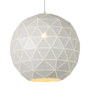 Otona hængelampe af metal, hvid Ø 40 cm