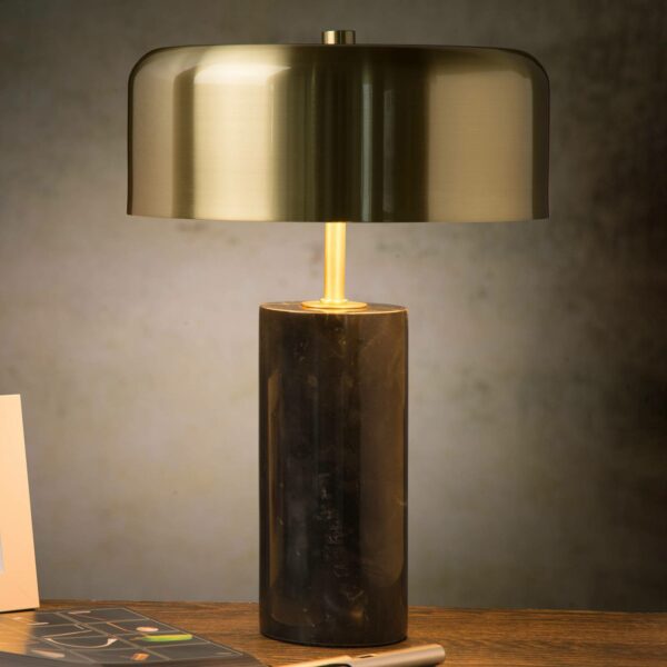 Bordlampe Mirasol sort marmor