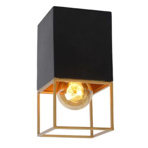 Rixt loftlampe sort, kantet, 1 lyskilde