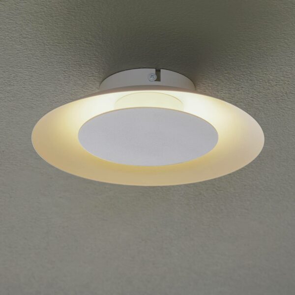 Foskal LED-loftlampe i hvid, Ø 21,5 cm