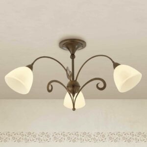 Luca rustik loftlampe m. 3 pærer