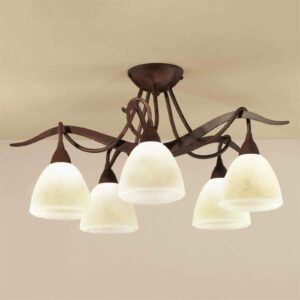 Samuele landlig loftlampe, 5 lyskilder, scavo