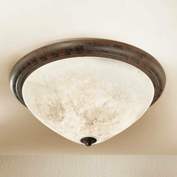 Samuele rund, landlig loftlampe, scavo