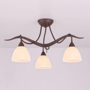 Samuele landlig loftlampe, 3 lyskilder, creme