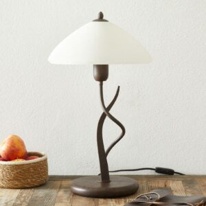 Samuele landlig bordlampe, creme