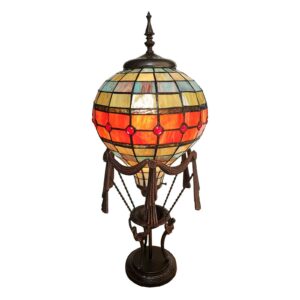 Dekorationslampe 6016, varmluftballon, tiffanydeko