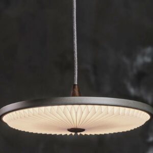 LE KLINT Soleil LED-hængelampe, mørkegrå, Ø50 cm