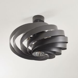 Loftlampe Vento sort Ø 60cm