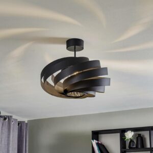 Loftlampe Vento sort Ø 50 cm