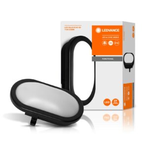 LEDVANCE Bulkhead udendørs LED-væglampe 5,5W sort