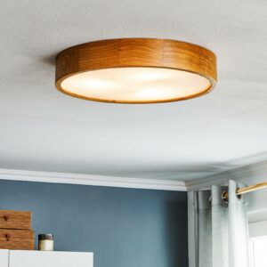 Kerio loftlampe, Ø 47 cm, mørk eg