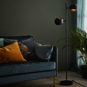 Edgar gulvlampe, 2 lyskilder, sort