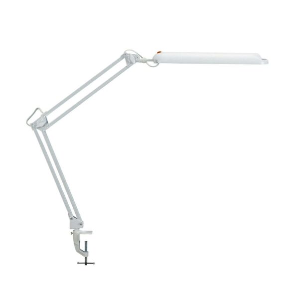 LED-bordlampe Atlantic m. klemmefod, hvid