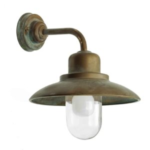Patineret gammel-messing - udendørslampen Susa