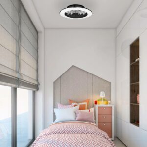 Alisio mini LED-loftventilator, sort