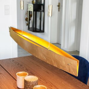 Rothfels Malu LED-hængelampe, guld, 100 cm