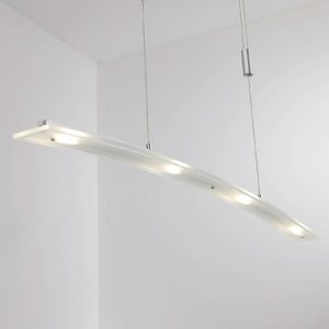Juna - LED-hængelampe med glasskærm, 98 cm lang