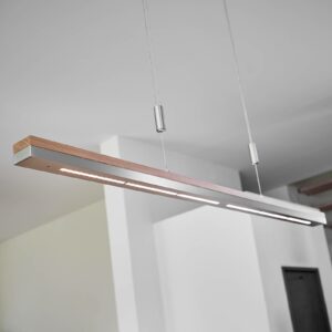 Rothfels Elna LED-pendellampe, nikkel, 118 cm
