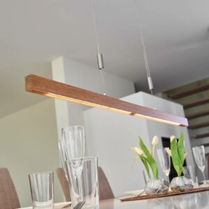 Rothfels Nora LED-pendellampe, natur eg, 118 cm
